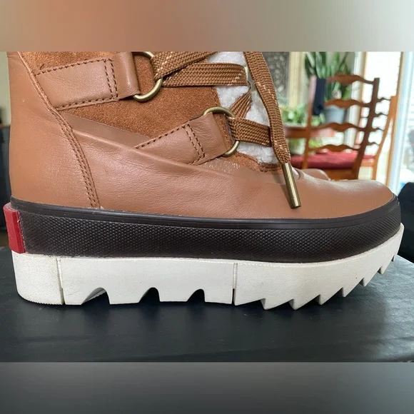 Women's Joan of Arctic Brown and white Winter Waterproof Boots - Picture 5 of 16